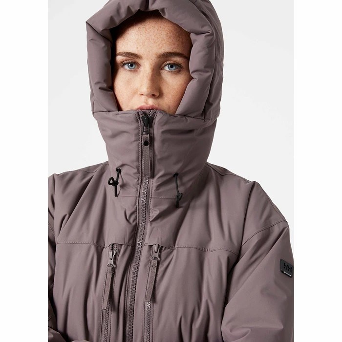 Women's Helly Hansen W Maud Parka Grey | 074-ZVHXSR