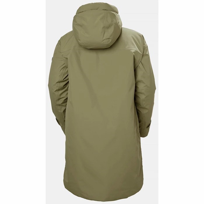 Women's Helly Hansen W Maud Parka Olive | 345-KTBYOL