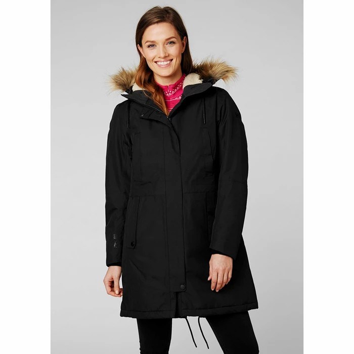 Women's Helly Hansen W Mayen Parka Black | 125-MRQLYT