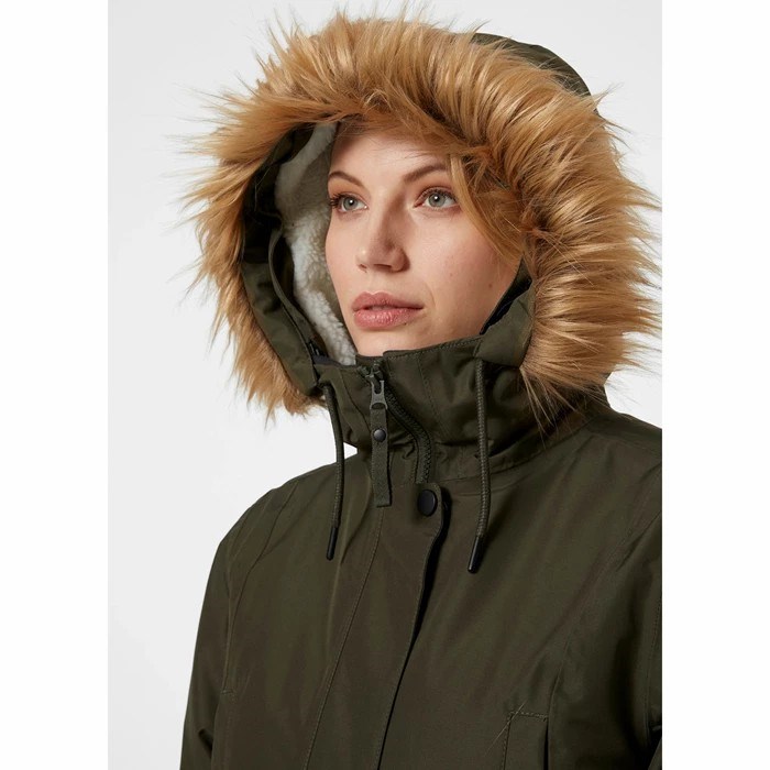 Women's Helly Hansen W Mayen Parka Grey | 570-VZRBUO