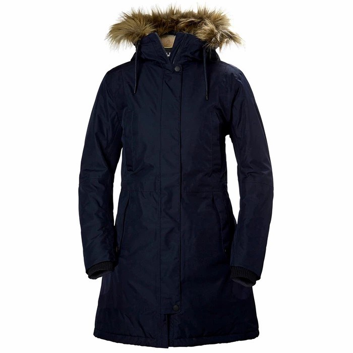 Women\'s Helly Hansen W Mayen Parka Navy | 903-CDJBIP