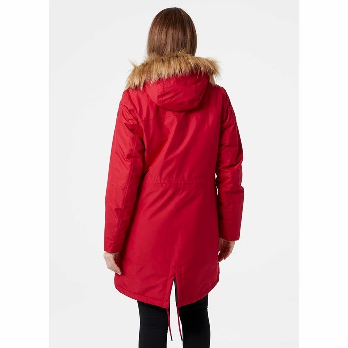 Women's Helly Hansen W Mayen Parka Red | 710-GUHEVA