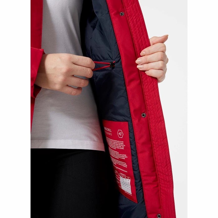 Women's Helly Hansen W Mayen Parka Red | 710-GUHEVA