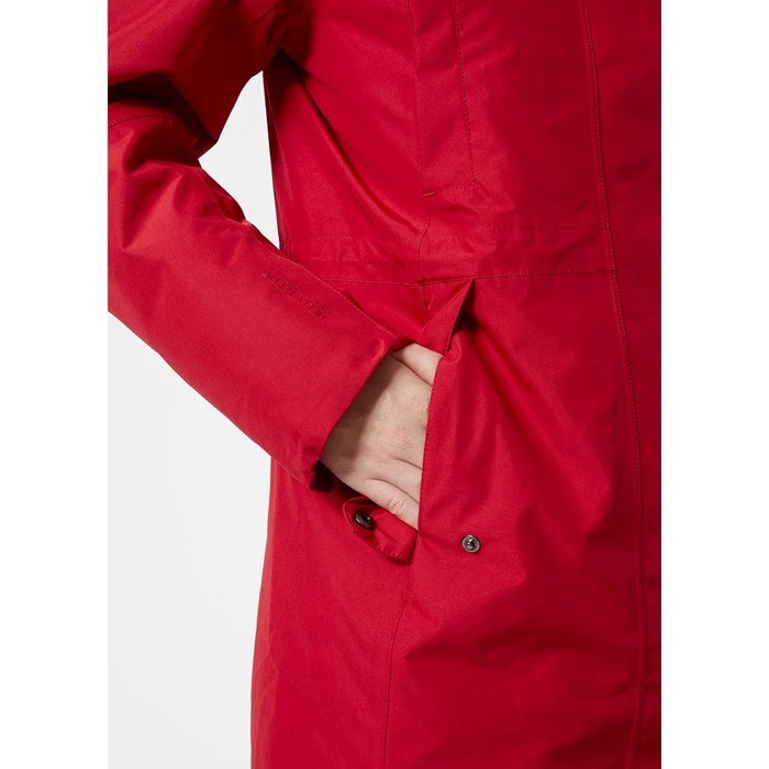 Women's Helly Hansen W Mayen Parka Red | 710-GUHEVA