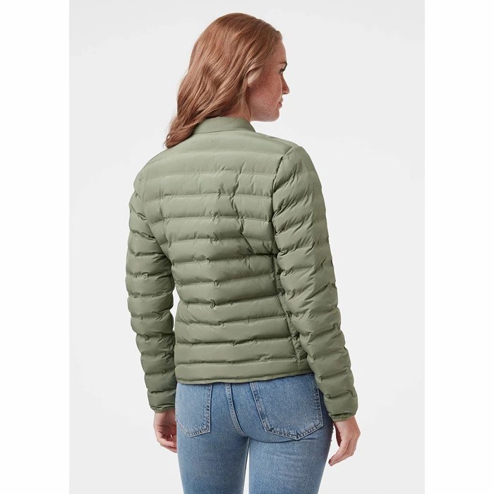 Women's Helly Hansen W Mono Material Casual Jackets Green | 367-PODBXY