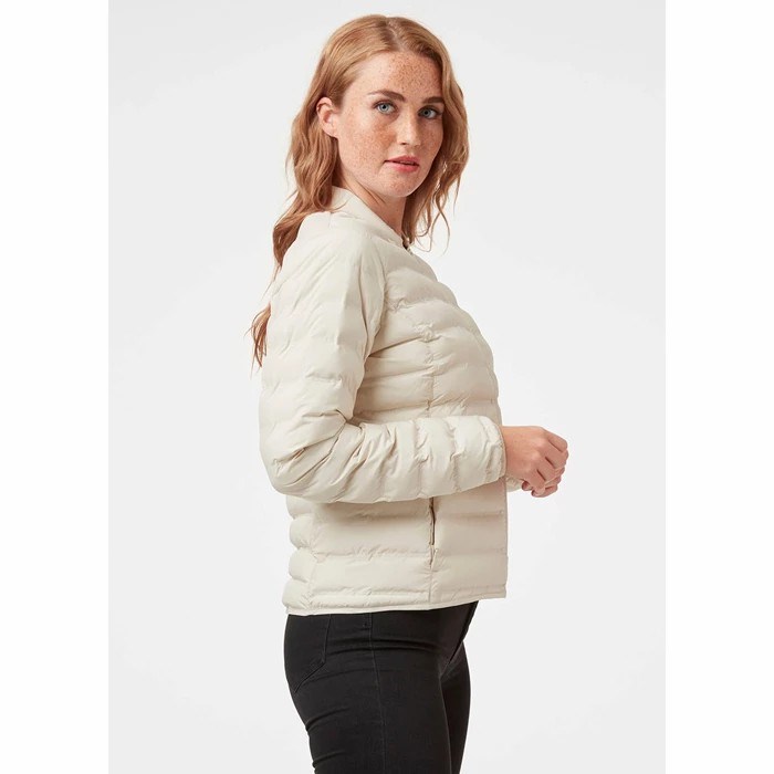 Women's Helly Hansen W Mono Material Casual Jackets Cream | 645-LDJEAK