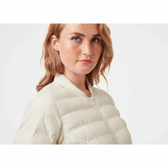 Women's Helly Hansen W Mono Material Casual Jackets Cream | 645-LDJEAK