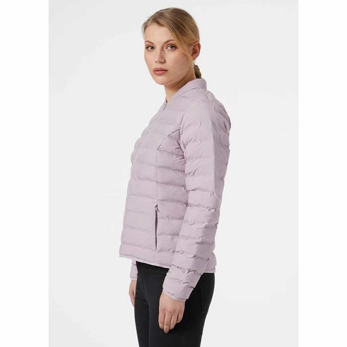 Women's Helly Hansen W Mono Material Midlayer Jackets Purple / Grey | 205-SOQYTF