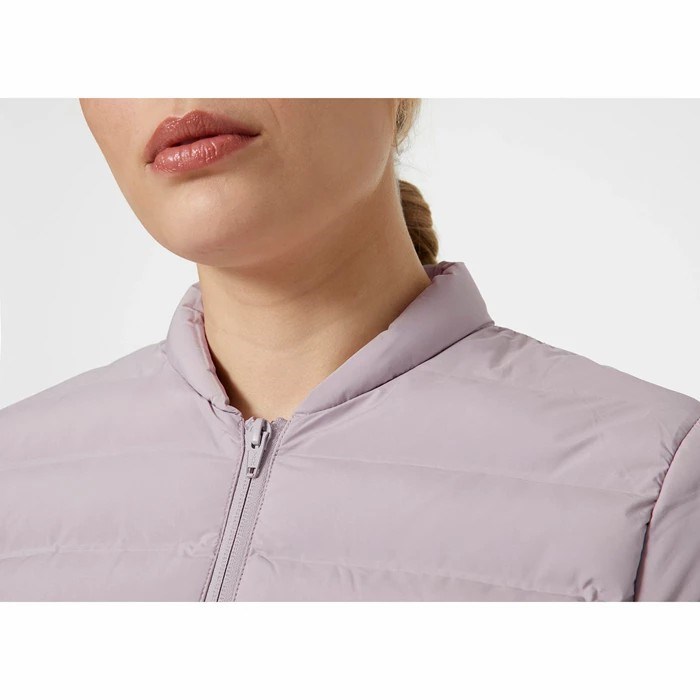 Women's Helly Hansen W Mono Material Midlayer Jackets Purple / Grey | 205-SOQYTF