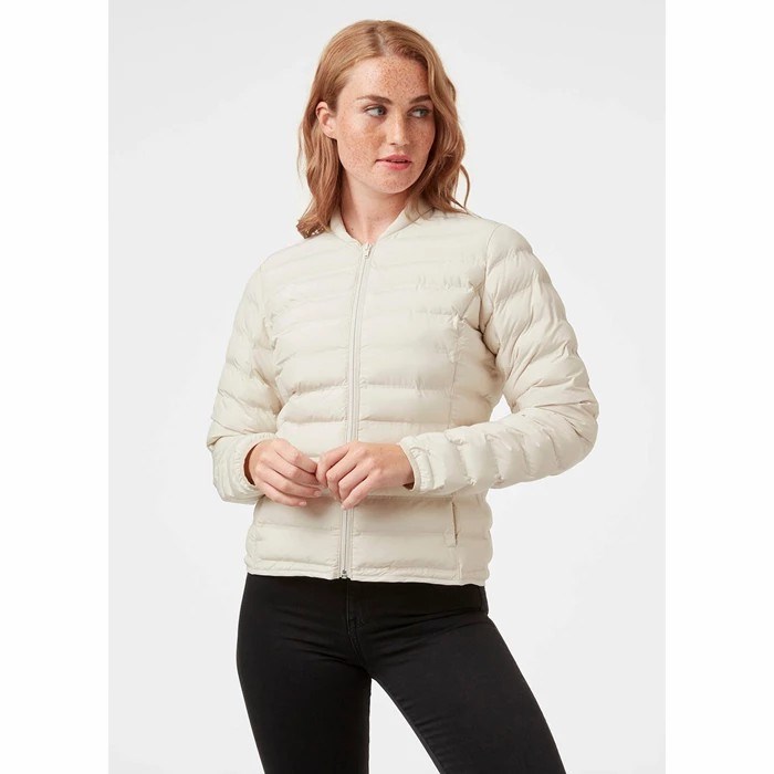 Women's Helly Hansen W Mono Material Midlayer Jackets Cream | 310-MBXYDO