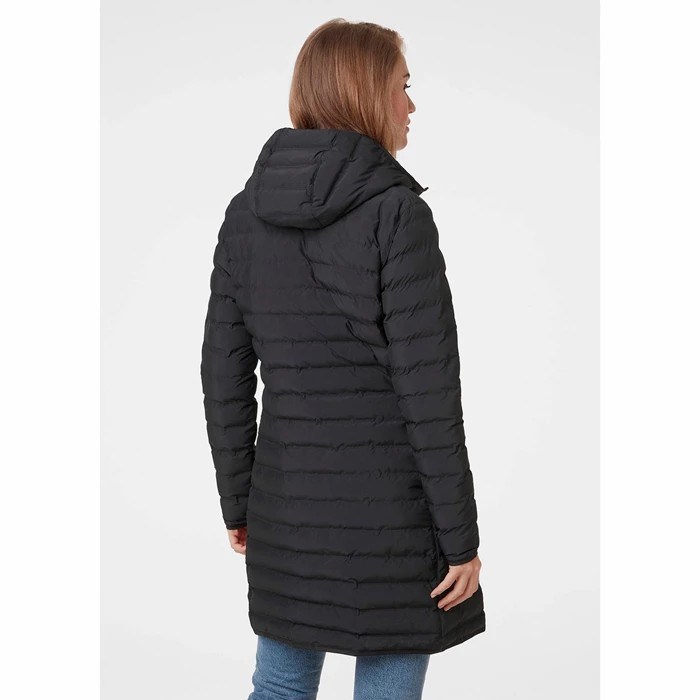 Women's Helly Hansen W Mono Material Parka Black | 864-FSIHRU