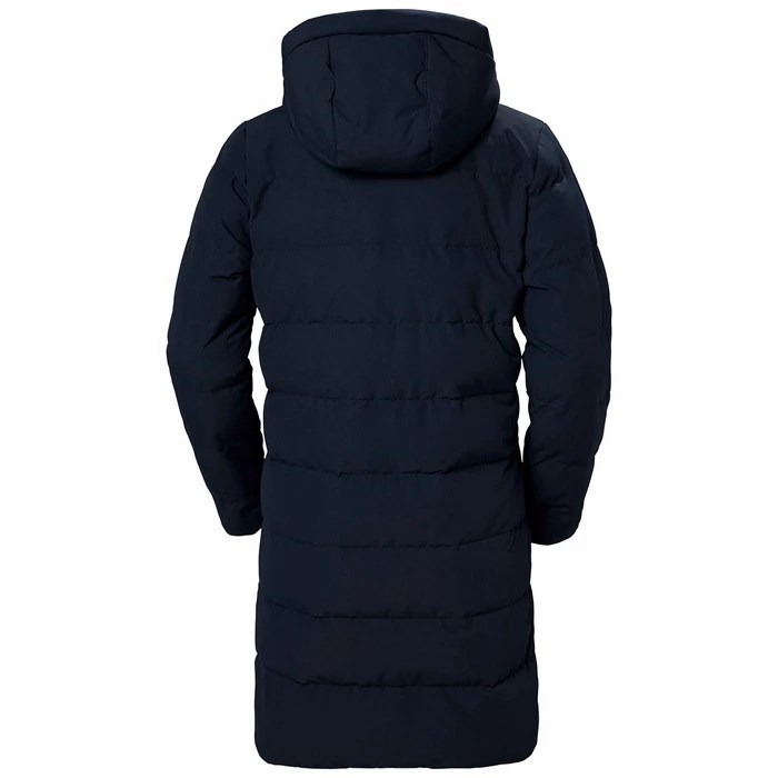 Women's Helly Hansen W Mono Material Puffy Parka Navy | 196-LGPKNC