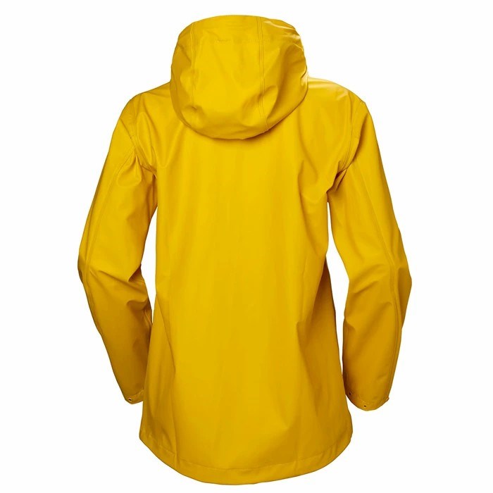 Women's Helly Hansen W Moss Waterproof Jackets Brown / Yellow | 106-XISTDA