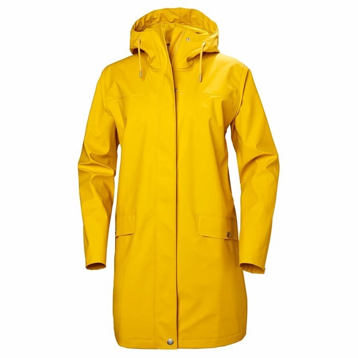 Women\'s Helly Hansen W Moss Waterproof Jackets Brown / Yellow | 437-GTHAPJ