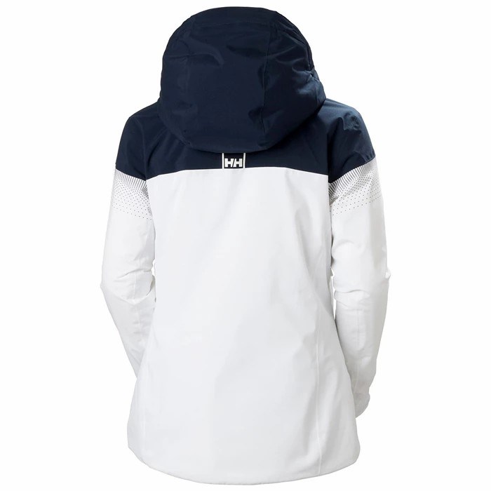 Women's Helly Hansen W Motionista Lifaloft Insulated Ski Jackets White | 321-NILPAS