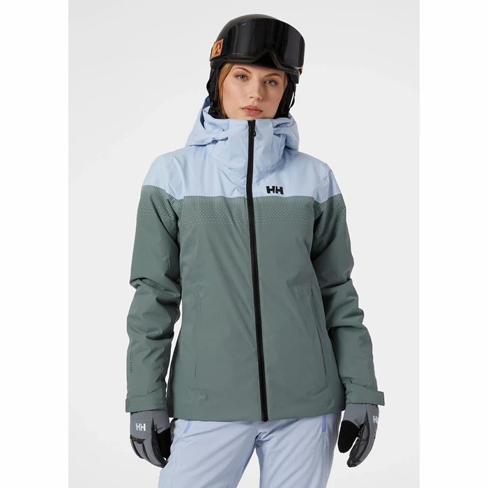 Women's Helly Hansen W Motionista Lifaloft Insulated Ski Jackets Grey | 762-NKRQSY