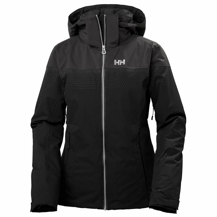 Women\'s Helly Hansen W Motionista Lifaloft Insulated Ski Jackets Black | 839-GNIZCU