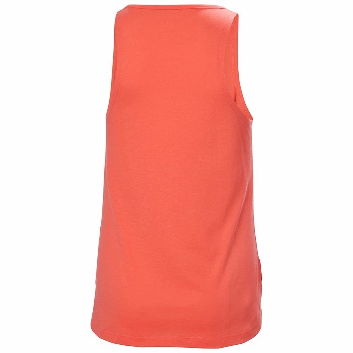 Women's Helly Hansen W Nord Graphic Singlet T Shirts Coral | 209-HOBGFP