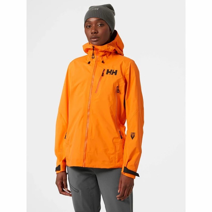 Women's Helly Hansen W Odin 9 Worlds 2.0 Hiking Jackets Orange | 258-YHUGDF