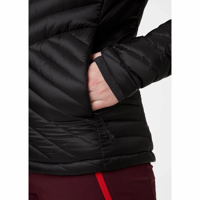 Women's Helly Hansen W Odin Lifaloft Hybrid Ski Jackets Black | 196-JLCUKO