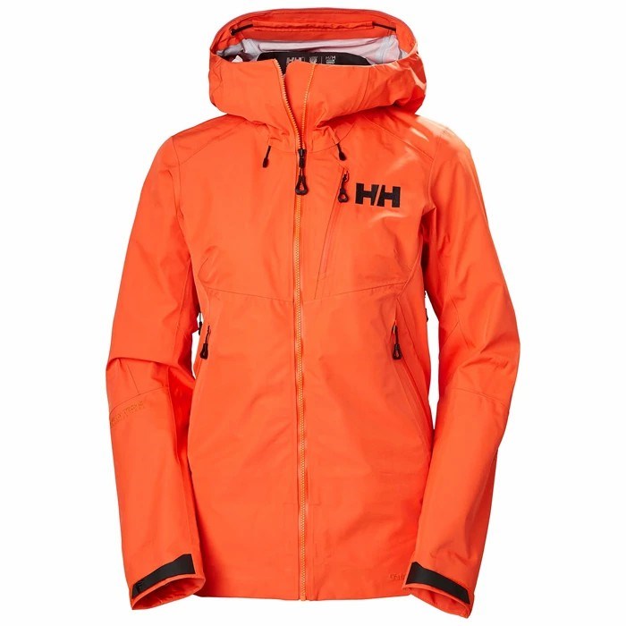 Women's Helly Hansen W Odin Mountain Infinity 3l Shell Jackets Orange / Grey | 027-QYWAFZ