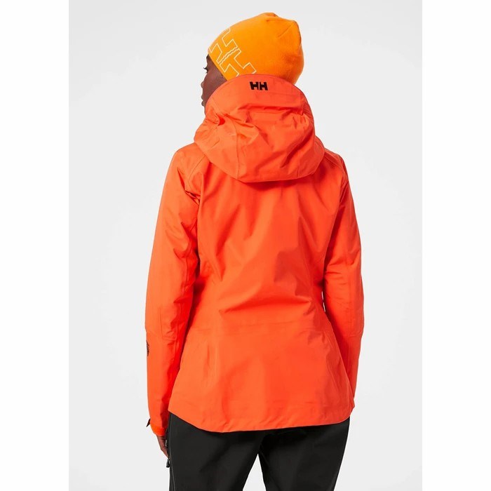 Women's Helly Hansen W Odin Mountain Infinity 3l Shell Jackets Orange / Grey | 027-QYWAFZ