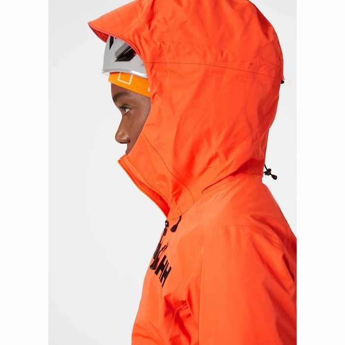 Women's Helly Hansen W Odin Mountain Infinity 3l Shell Jackets Orange / Grey | 027-QYWAFZ