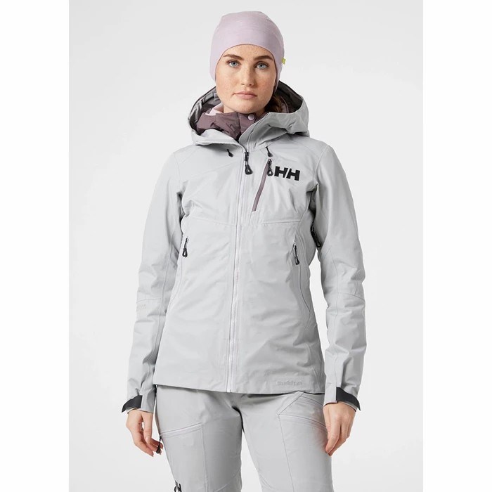 Women's Helly Hansen W Odin Mountain Infinity 3l Shell Jackets Grey | 047-ILHOPK