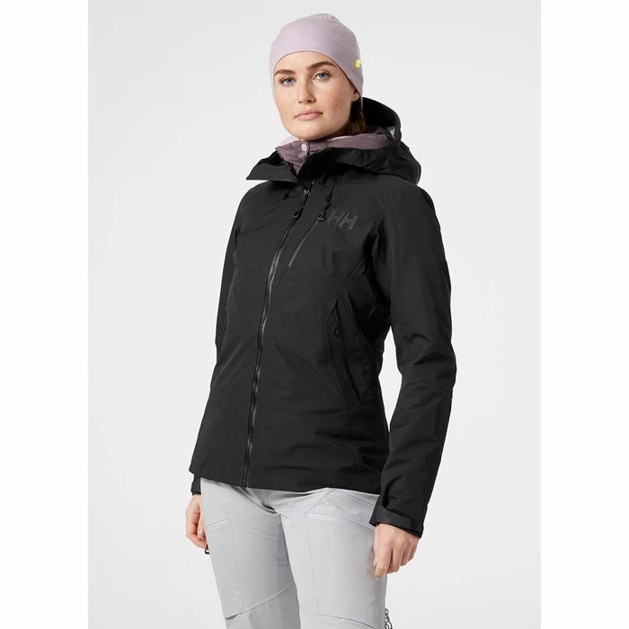 Women's Helly Hansen W Odin Mountain Infinity 3l Ski Jackets Black | 148-RZNLIW