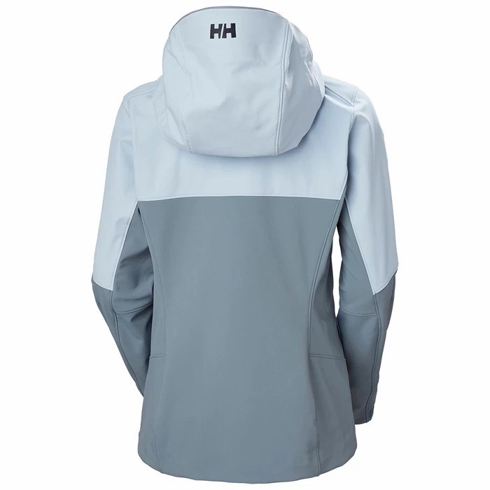 Women's Helly Hansen W Odin Mountain Soft Shell Jackets Grey / Blue | 283-USRGDF