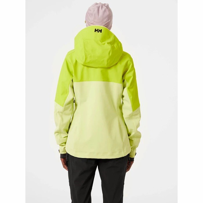 Women's Helly Hansen W Odin Mountain Soft Outdoor Jackets Light Green | 340-RIYEFS