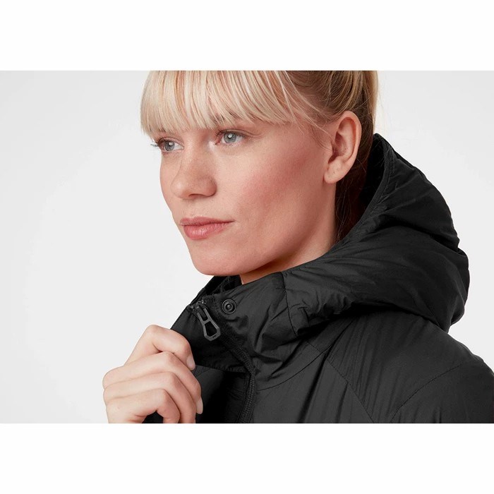 Women's Helly Hansen W Odin Stretch Hooded Ski Jackets Black | 056-CMZSEN