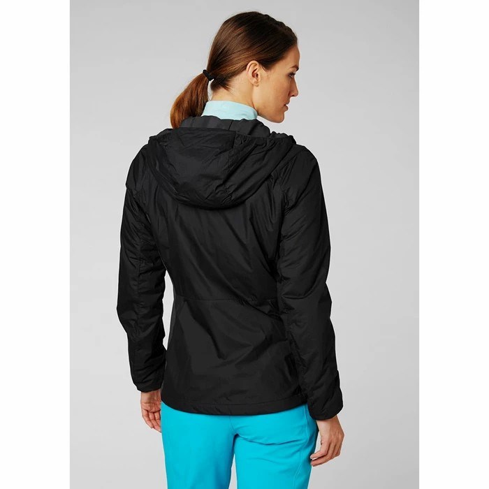 Women's Helly Hansen W Odin Stretch Hooded Light In Midlayer Jackets Black | 109-FRZJYL