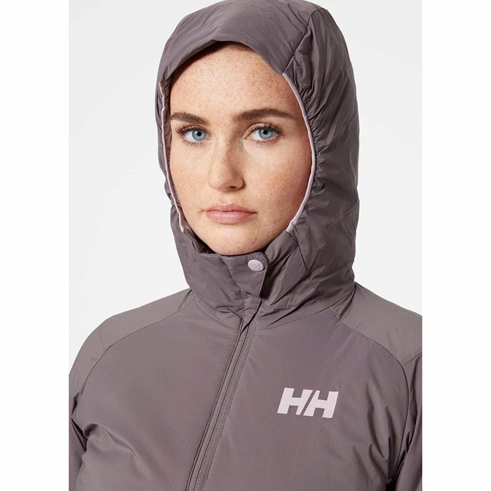 Women's Helly Hansen W Odin Stretch Hooded Ski Jackets Grey | 284-FSMVCW