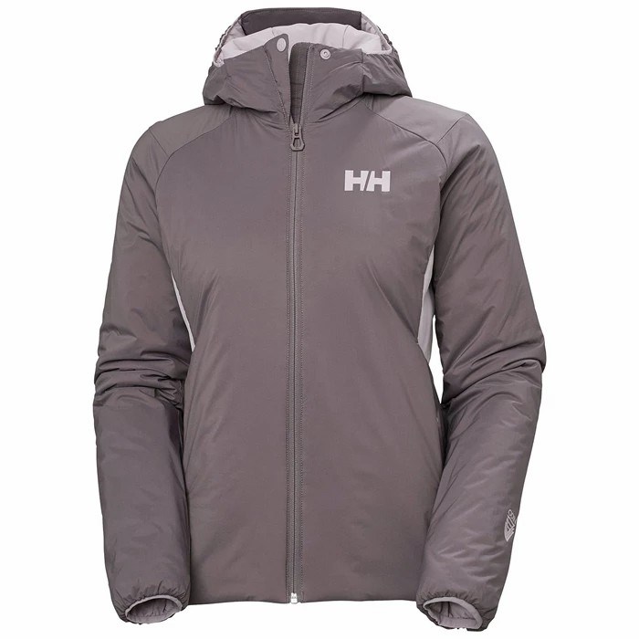 Women\'s Helly Hansen W Odin Stretch Hooded Ski Jackets Grey | 284-FSMVCW