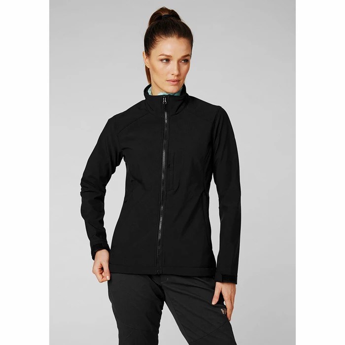 Women's Helly Hansen W Paramount Soft Hiking Jackets Black | 750-QASBDE