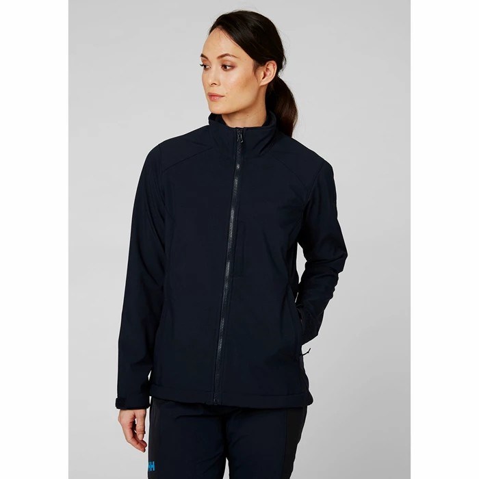 Women's Helly Hansen W Paramount Soft Hiking Jackets Navy | 971-ZPLSNQ