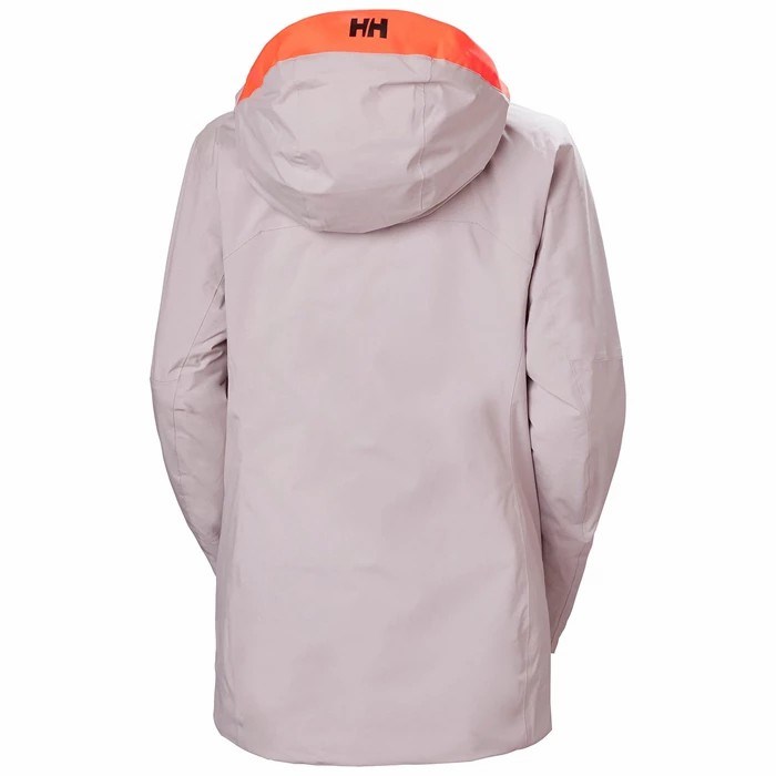 Women's Helly Hansen W Powshot Ski Jackets Grey | 748-WDHZEY