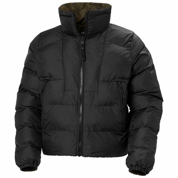 Women's Helly Hansen W Reversible Puffer Winter Jackets Black | 108-WIQOXM