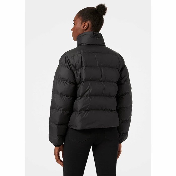 Women's Helly Hansen W Reversible Puffer Winter Jackets Black | 108-WIQOXM