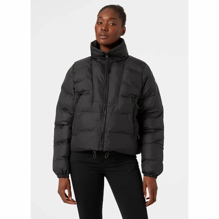 Women's Helly Hansen W Reversible Puffer Winter Jackets Black | 108-WIQOXM