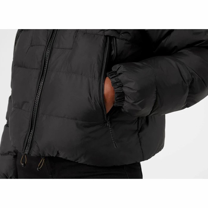 Women's Helly Hansen W Reversible Puffer Winter Jackets Black | 108-WIQOXM