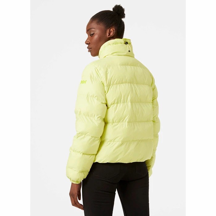 Women's Helly Hansen W Reversible Puffer Winter Jackets Yellow | 570-HYAGVE