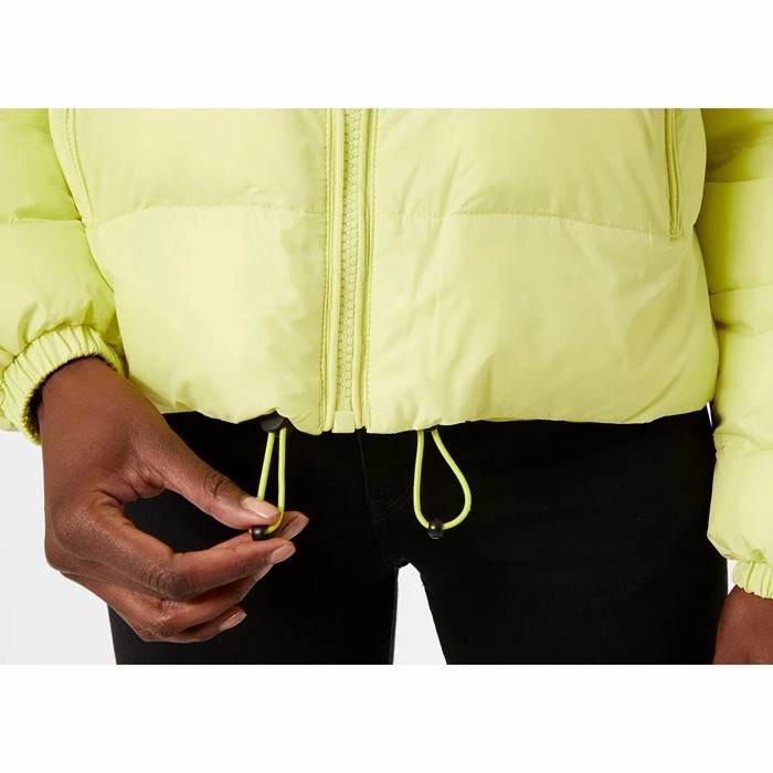 Women's Helly Hansen W Reversible Puffer Winter Jackets Yellow | 570-HYAGVE