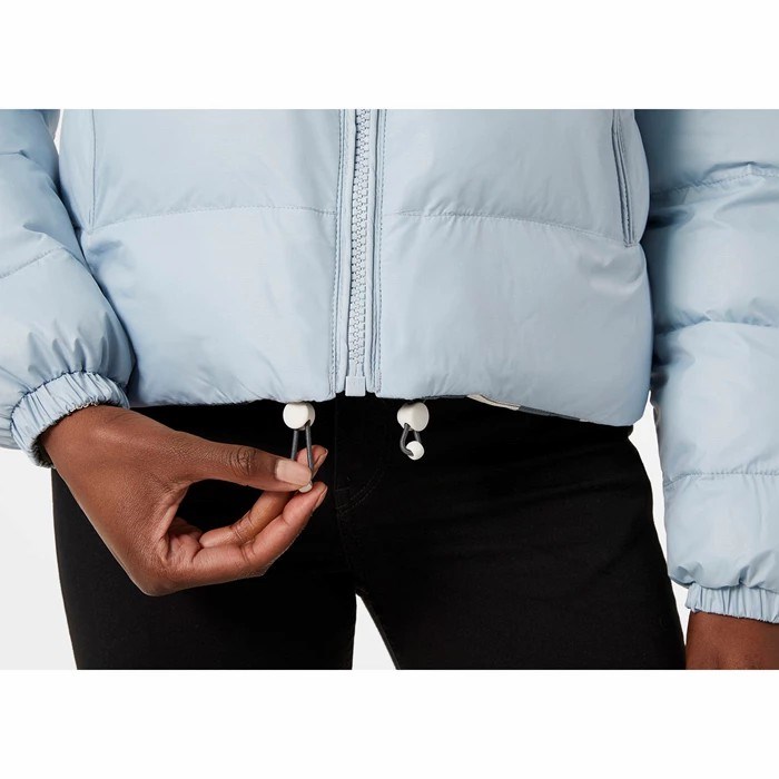 Women's Helly Hansen W Reversible Puffer Winter Jackets Grey / Blue | 631-UBWEZG