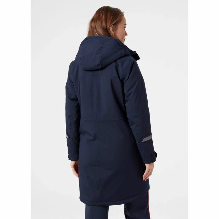 Women's Helly Hansen W Rwb Insulated Transition Parka Navy | 412-ZOLMYW