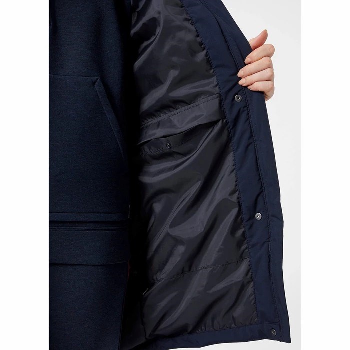 Women's Helly Hansen W Rwb Insulated Transition Parka Navy | 412-ZOLMYW