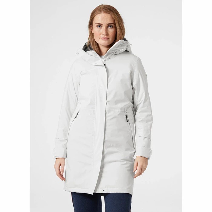 Women's Helly Hansen W Rwb Insulated Transition Parka Grey / Black | 729-BTJWYG