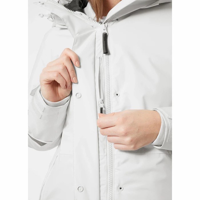 Women's Helly Hansen W Rwb Insulated Transition Parka Grey / Black | 729-BTJWYG