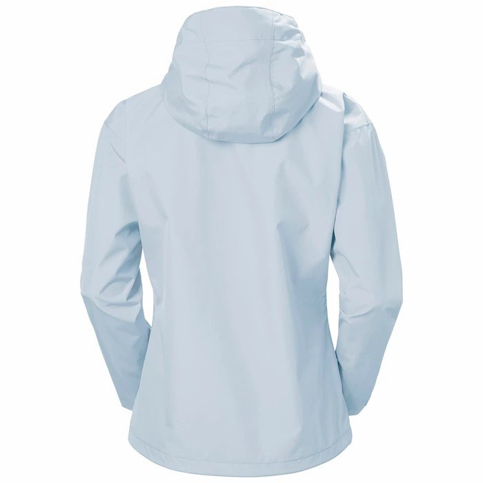 Women's Helly Hansen W Seven J Coats Grey / Blue | 684-DXGBHA